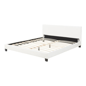 Corium® Moderní manželská postel "Barcelona" HTB-1003 - bílá - 180 x 200 cm