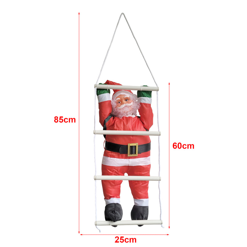Měřítkový nákres [en.casa]® Santa Claus na žebříku RS33028