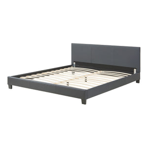 Corium® Moderní manželská postel "Barcelona" HTB-1054 - tmavě šedá - 180 x 200 cm