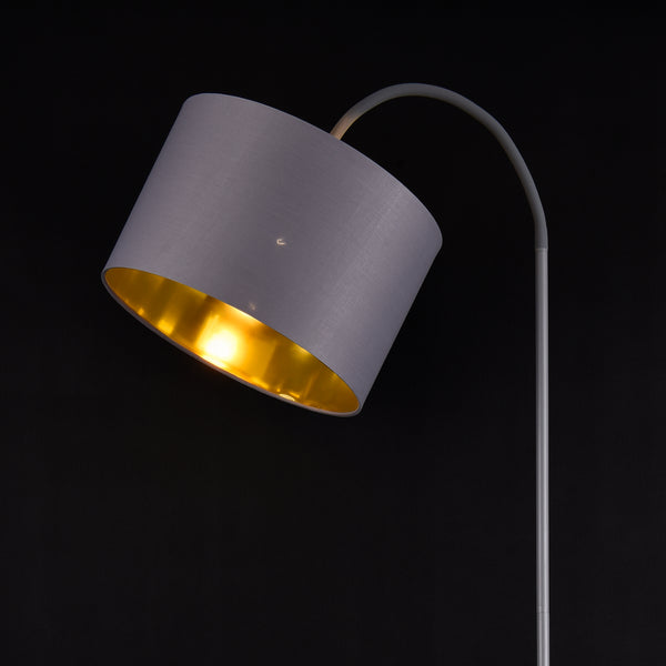 Stojací lampa Toledo 173 cm 1xE27 kov šedá lux.pro