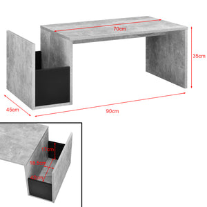 Konferenční stolek Bollnäs 90x45x35 cm s odkládacím prostorem různé barvy en.casa