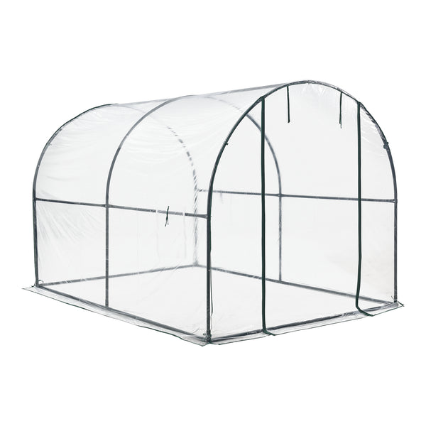 Skleníkový tunel Grünwald 200x300x190cm PVC transparentní [en.casa]