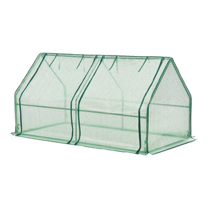 Mini skleník Nissewaard 180x90x90cm zelená síť [en.casa]