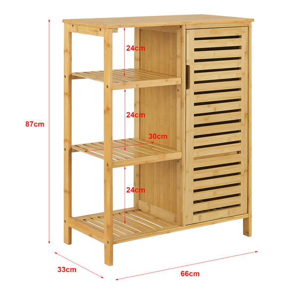 Koupelnová skříňka Vetlanda Bambus 87x66x33 cm [en.casa]