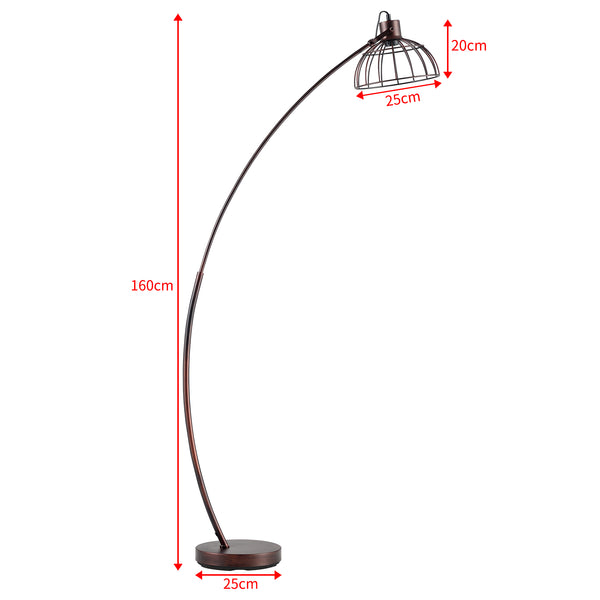 Stojací lampa Portsmouth rezavě hnědá [lux.pro]