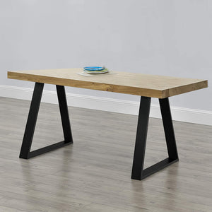 Stolní rám Lyngby sada 2 ks ocel 72x55cm černá [en.casa]