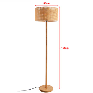 Stojací lampa Rochdale E27 žluto-hnědá [lux.pro]