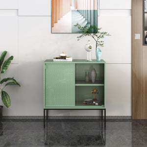 Sideboard Eidsvoll 80x45x85cm Zelená [en.casa]