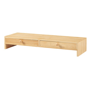 Stojan na monitor Hallstahammar 56x18x9,5 cm bambus [en.casa]
