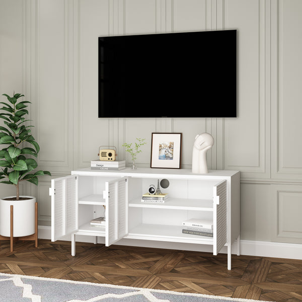 Televizní skříň Castelli 114 x 40 x 60 cm ocel [en.casa]