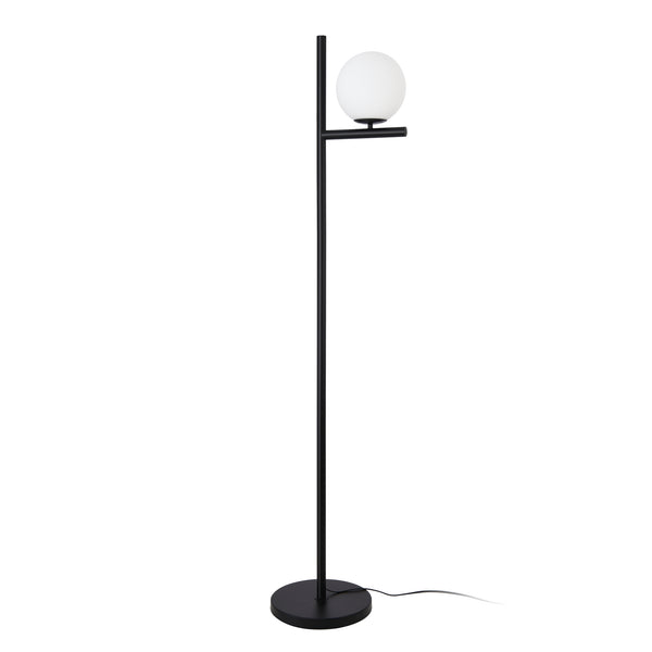 Stojací lampa Aberdaron Černá / Bílá [lux.pro]