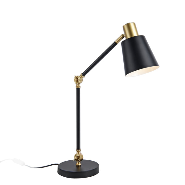 Stolní lampa Abergele Černá / Zlatá [lux.pro]