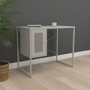 Psací stůl Sund ocel 75x100x50 cm šedý [en.casa]