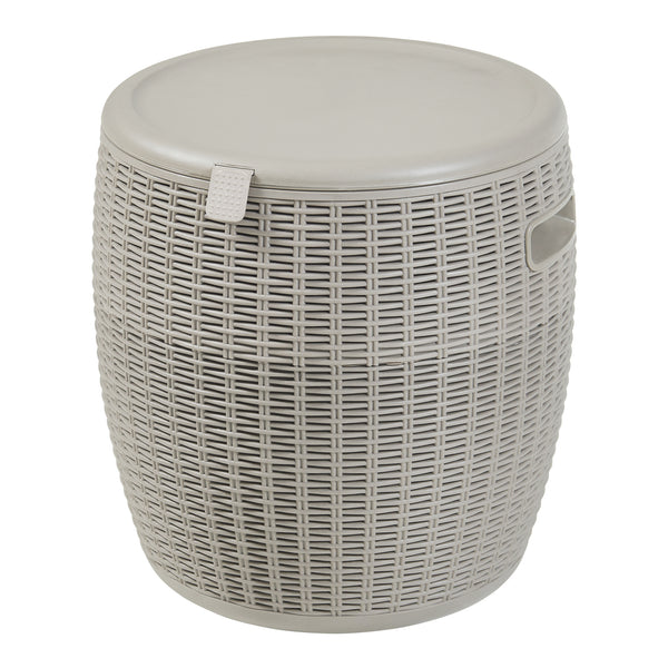 Chladicí box-stolička Avetrana 44xØ40 cm Světle hnědá [casa.pro]