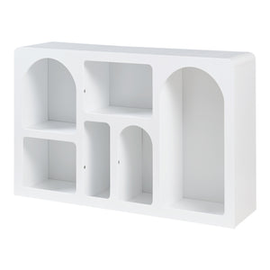 Sideboard Vågå s otevřenými přihrádkami 110x30x70 cm Bílá [en.casa]