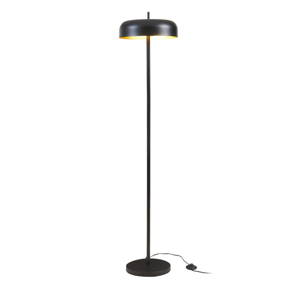 Stojací lampa Barton 2-plamenná kov 159 cm černá [lux.pro]