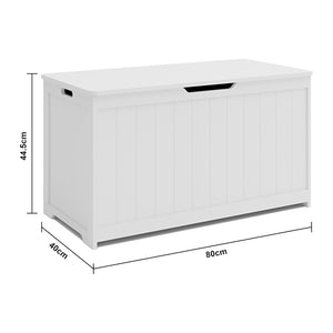 Box na hračky Podek 80x40x44,5 cm Bílá [en.casa]
