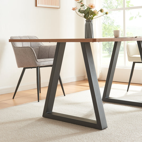 Stolní rám sada 2 ks Lyngby 72x55/70cm černý [en.casa]
