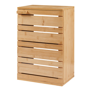 Závěsná skříňka Epind 50x33x20 cm bambus přírodní [en.casa]