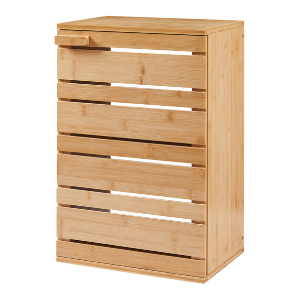 Závěsná skříňka Epind 50x33x20 cm bambus přírodní [en.casa]