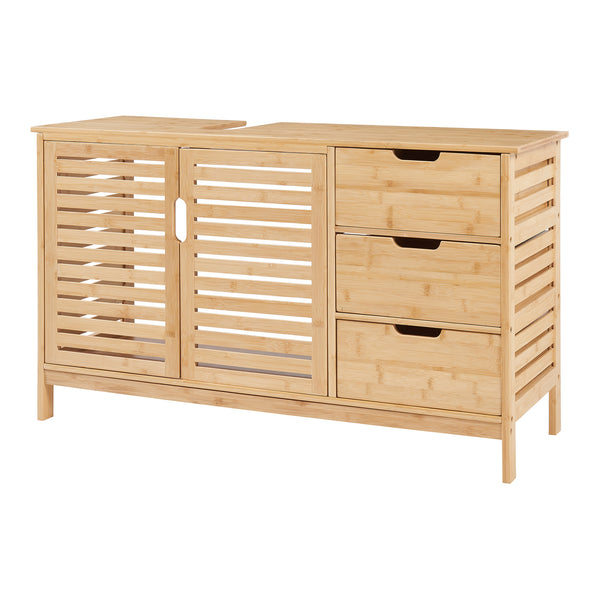 Skříňka pod umyvadlo Boksereys 60x100x35 cm bambus přírodní [en.casa]
