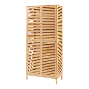 Koupelnová skříňka Raurgela 180x80x40 cm bambus [en.casa]