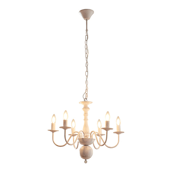 Lustr Berkeley kovový vintage-bílý [lux.pro]