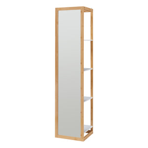 Zrcadlová polička As 170x40x35 cm bambus [en.casa]