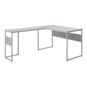Psací stůl Karlstang ve tvaru L 166x120x75 cm Světle šedý [en.casa]