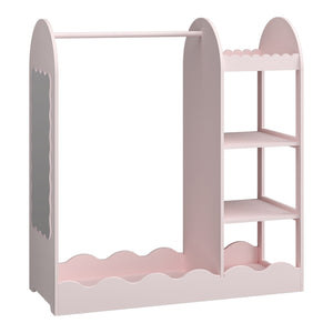 Dětská šatna Vestnes se zrcadlem 100x94x38 cm Cotton Candy [en.casa]