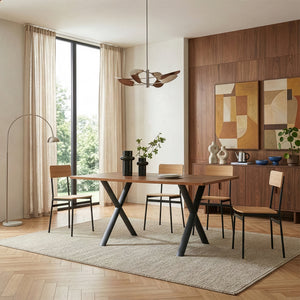 Stolní rám Klixjö sada 2 ks ocel 72x70x10 cm černá [en.casa]