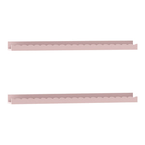 Dětský nástěnný regál 2dílná sada Vestnes 60x10x5 cm Cotton Candy [en.casa]