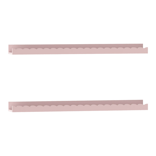 Dětský nástěnný regál 2dílná sada Vestnes 60x10x5 cm Cotton Candy [en.casa]