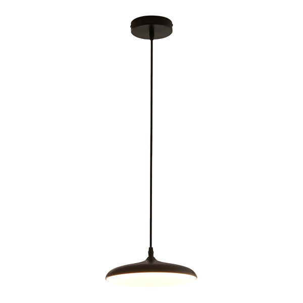 Závěsné svítidlo Oupilu s integrovanými LED kov 120x25x25 cm černá/bílá [lux.pro]