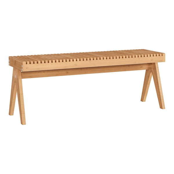 Lavice Lasdarvoo 120x35x45 cm bambus přírodní [en.casa]