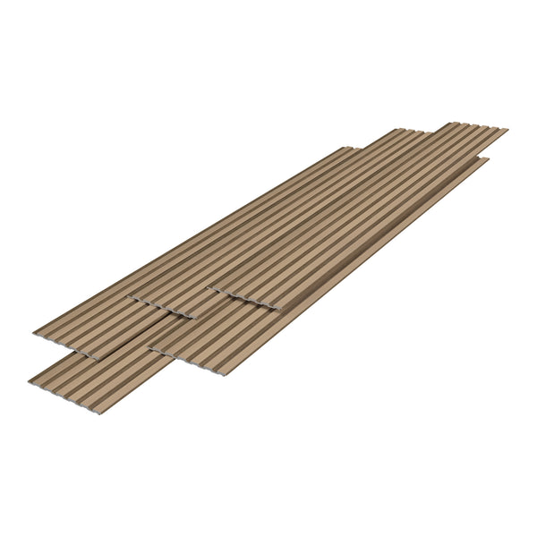 3D nástěnný panel Borger set 195x30 cm světlý dubový dekor [NEU.HOLZ]