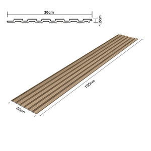 3D nástěnný panel Borger set 195x30 cm světlý dubový dekor [NEU.HOLZ]
