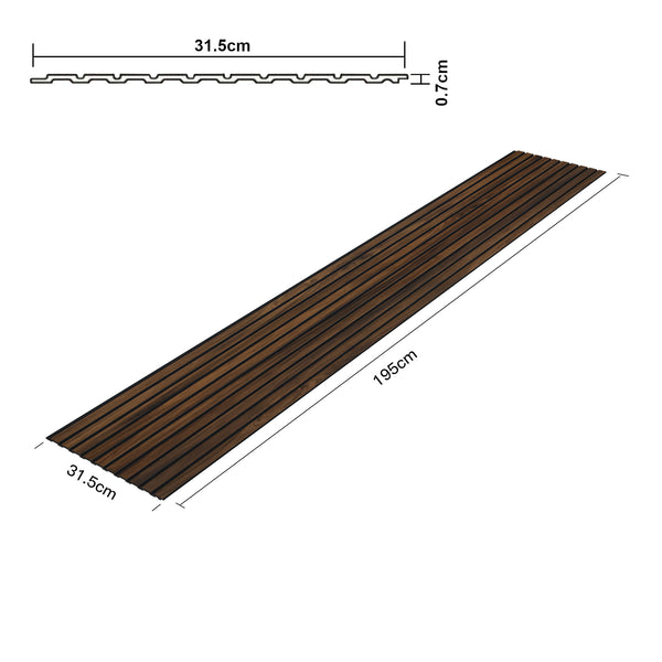 3D nástěnný panel set 195x31,5 cm [NOVÉ.DŘEVO]