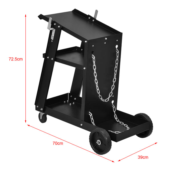 [pro.tec] Vozík na svářečku ABWI-5201 černý 40 kg
