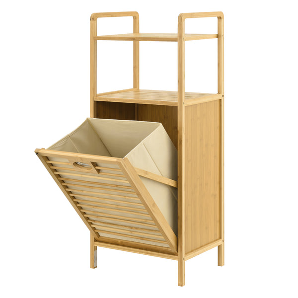 Bambus prádelní regál Rendalen 40x30x95 cm [en.casa]
