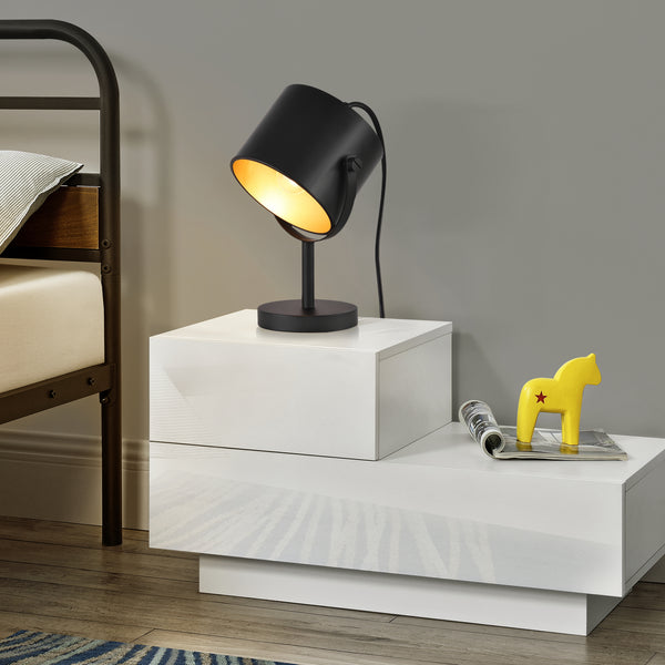 Stolní lampa Farstorp 1 x E27 černá [lux.pro]
