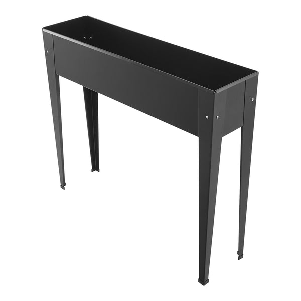 Zvýšený záhon Lelystad 98x25x82cm ocel antracit [en.casa]