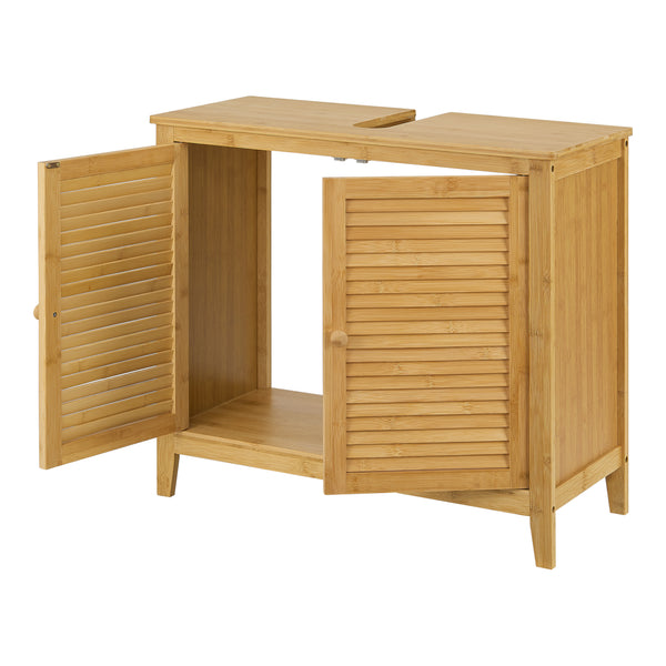 Skříňka pod umyvadlo z bambusu Värmdö 60x67x30cm [en.casa]