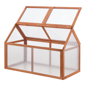 Skleník Duiven 100 x 55 cm borovicové dřevo [casa.pro]