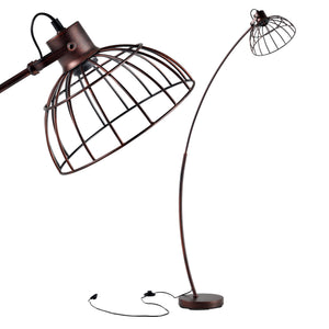 Stojací lampa Portsmouth rezavě hnědá [lux.pro]