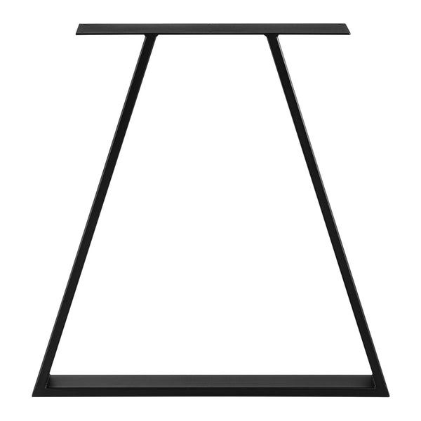 Stolní rám Lyngby sada 2 ks ocel 72x55cm černá [en.casa]
