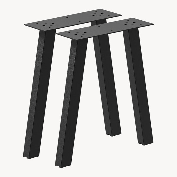 Stolní rám Mariager sada 2 ks ocel 40x37,5 cm černá [en.casa]