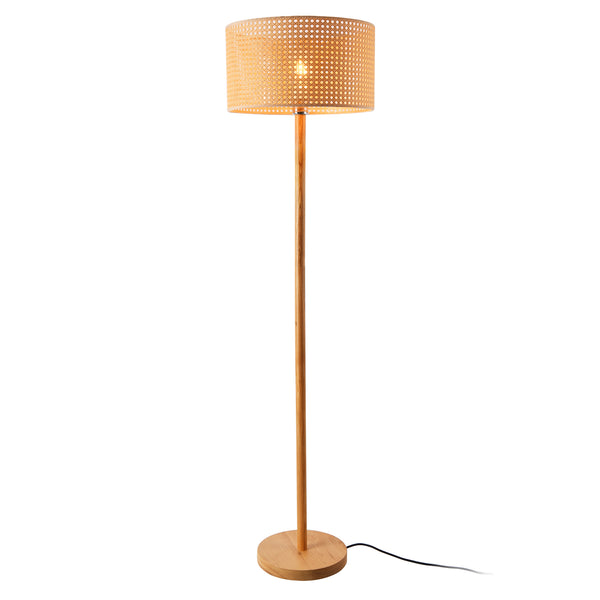 Stojací lampa Rochdale E27 žluto-hnědá [lux.pro]