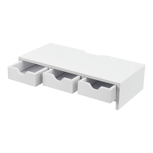 Stojan na monitor Ruovesi 12x51x25cm Bílý [en.casa]
