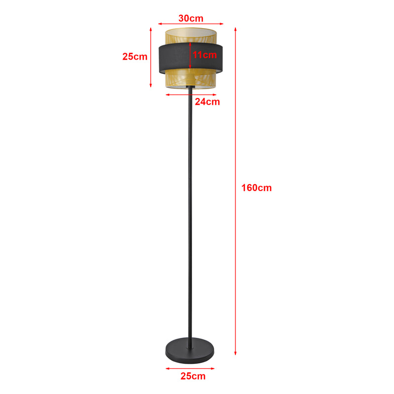 Maßskizze Stojací lampa Albans [lux.pro]